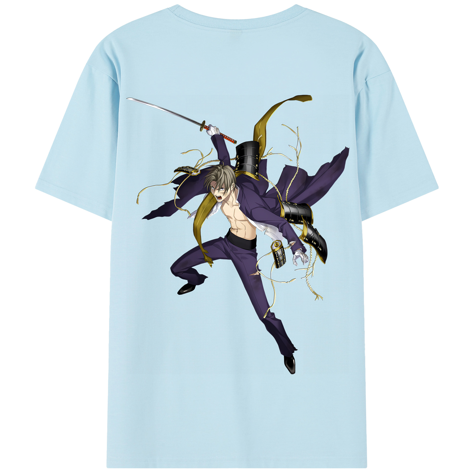 （画像用） 刀剣乱舞 Touken Ranbu 綿100％半袖Tシャツ（背面プリント）